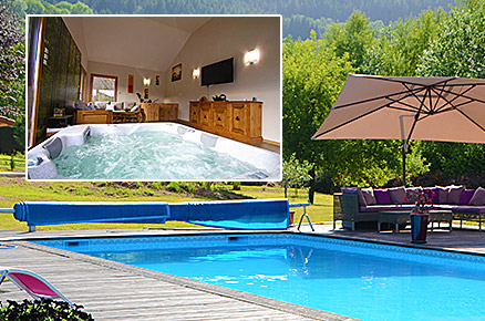 Le Clos des Aulnes Anould piscine spa